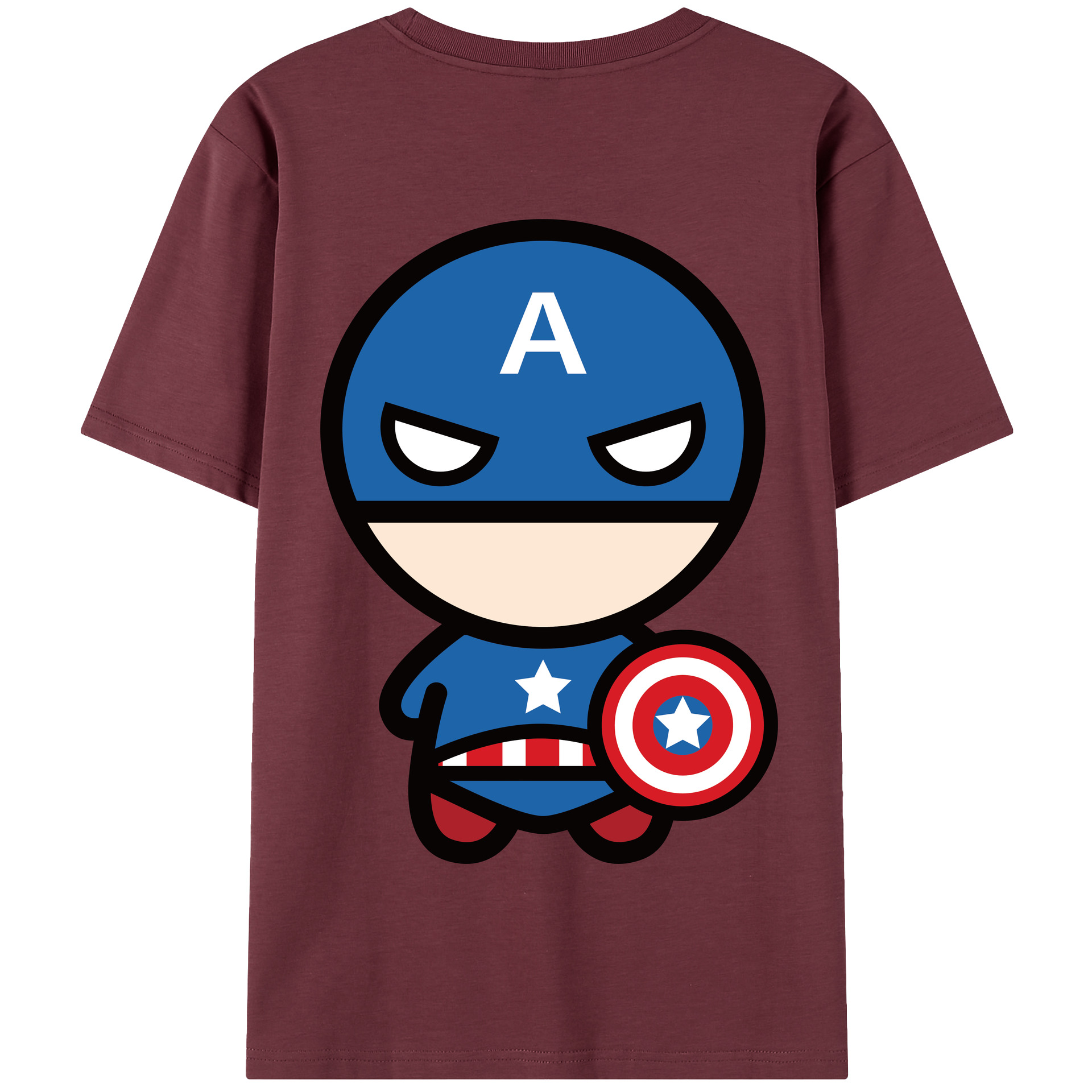 （画像用） アベンジャーズ The Avengers 綿100％半袖Tシャツ（背面プリント）